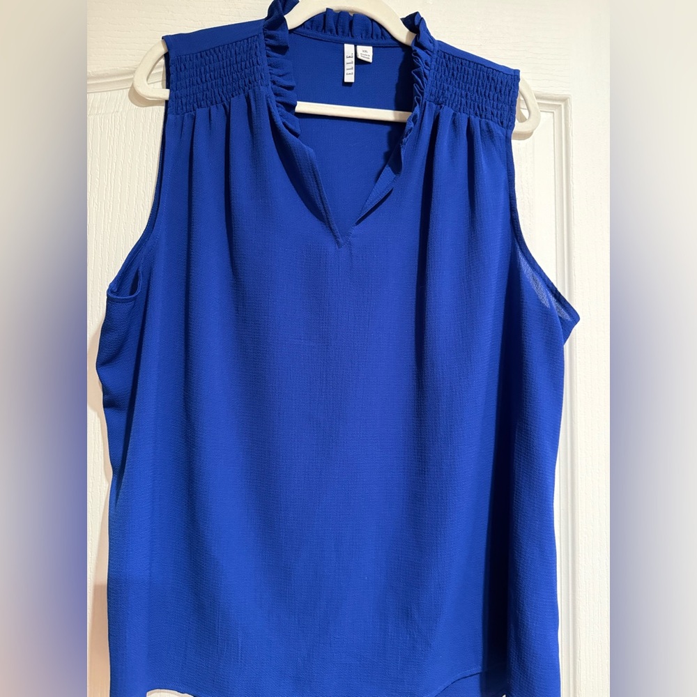 Elle Royal Blue Sleeveless Top